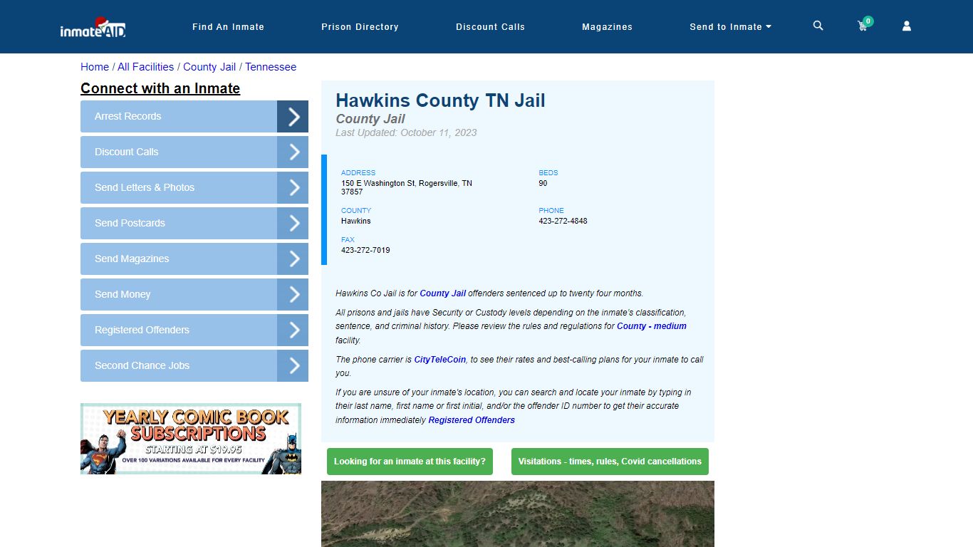 Hawkins County TN Jail - Inmate Locator - Rogersville, TN